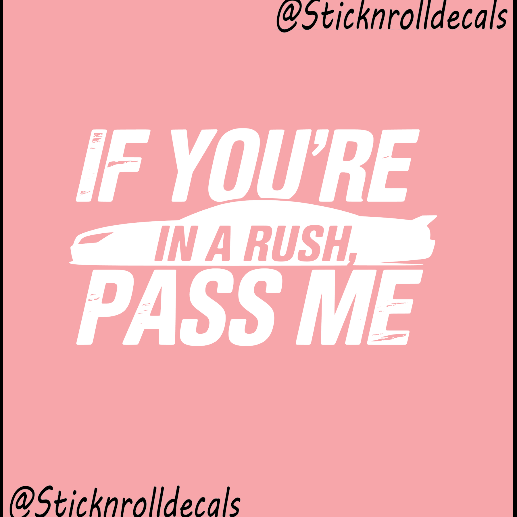 In a rush?