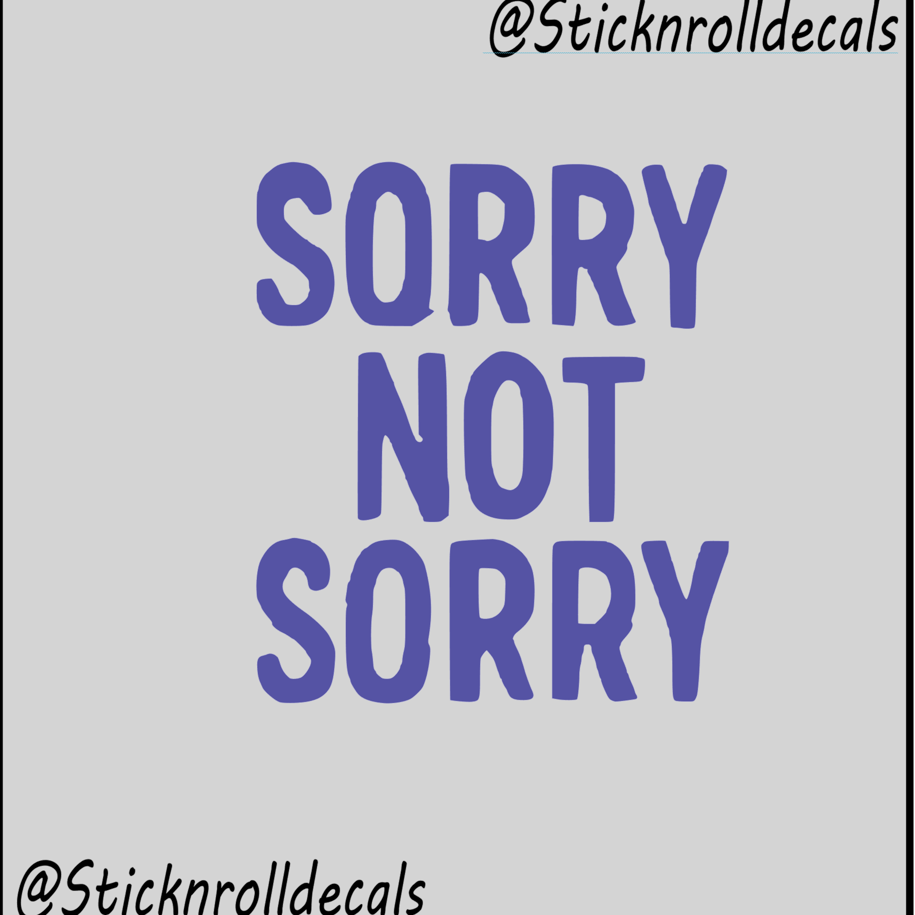 sorry not